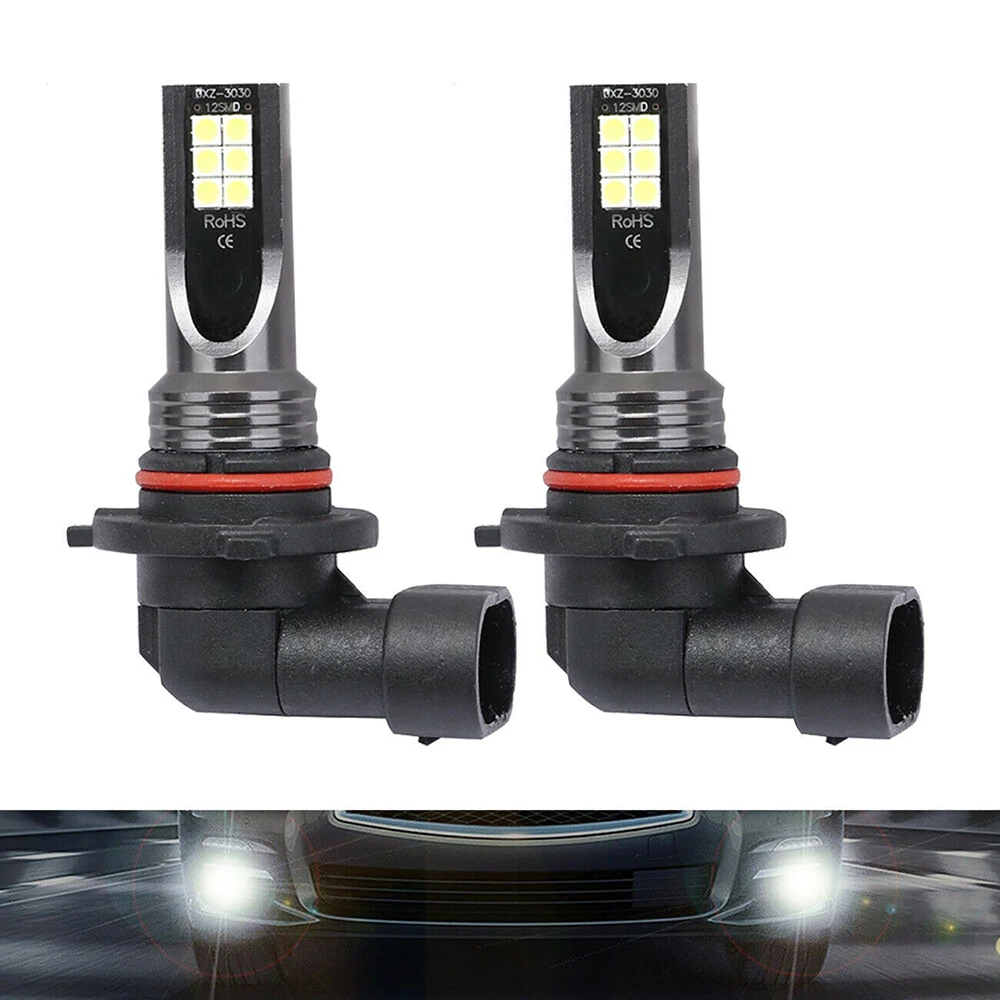 

2pcs Car LED Fog Light Motorcycle Headlights 3030 12LED Driving Lights
