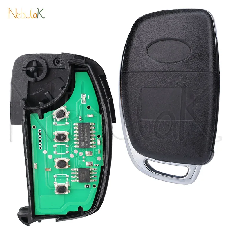 Фото Карта ключа Filp RKE-4F22, подходит для Hyundai Tucson 2016 2017 2018 2019 2020, дистанционный автомобильный брелок, 433 МГц, чип 4D70, 95430-D3100, неразрезанный TOY40 3 BTS №2