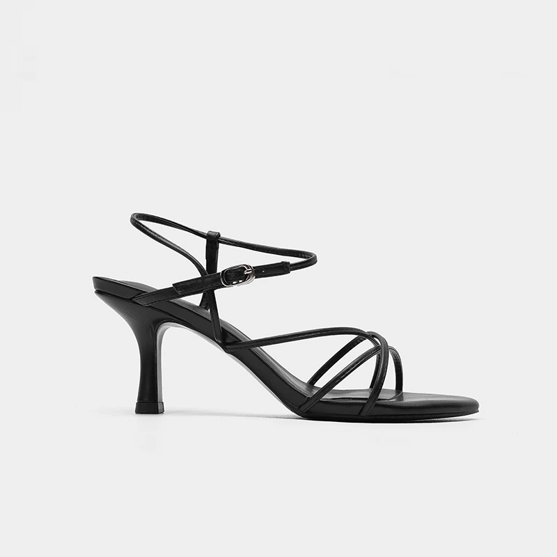 Сандалии женские на высоком каблуке элегантная Летняя обувь с открытым носком