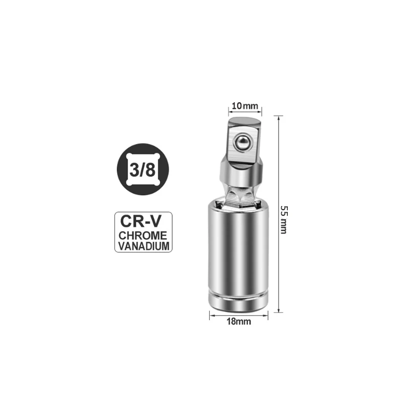 

Удлинитель с храповым механизмом на 1/4 градусов, универсальный шарнир 3/8 дюйма, 1/2 дюйма, 360 дюйма