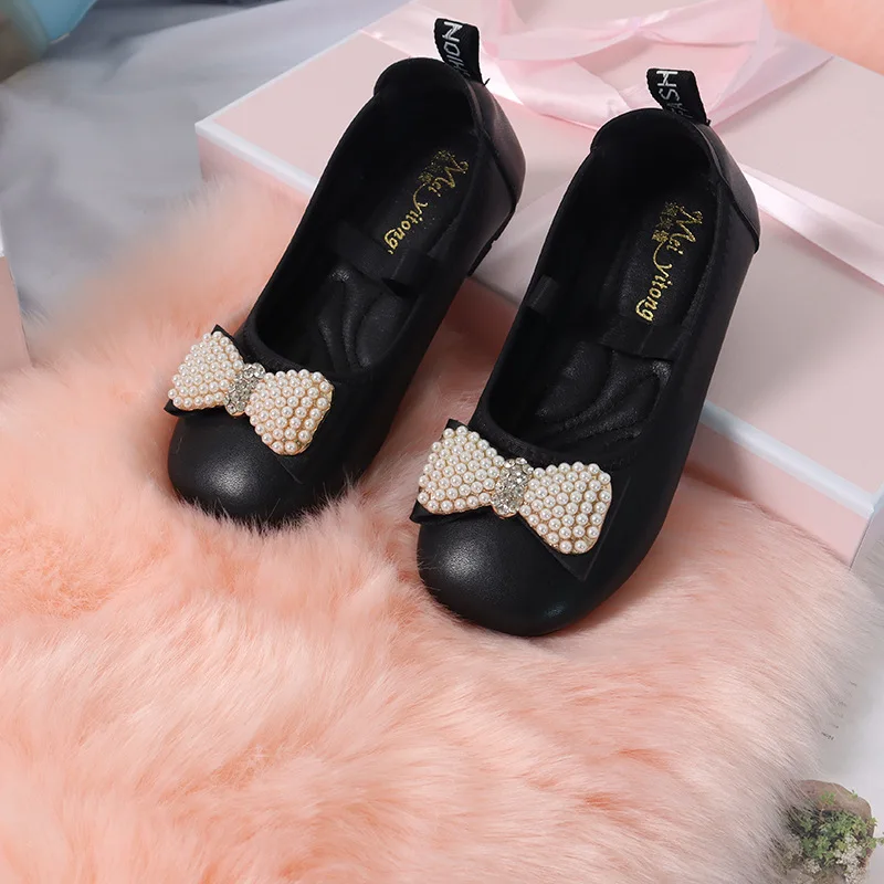 Кожаная обувь для девочек новинка 2022 удобная детская студенческая принцессы из