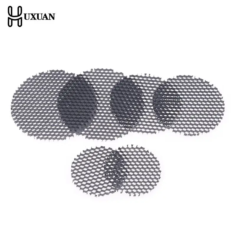 

5Pcs 20-35mm LED Light Lamp Shade Downlight Spotlight Round Honeycomb Net Cover Black Anti-glare Anti-dazzling Light Aluminum