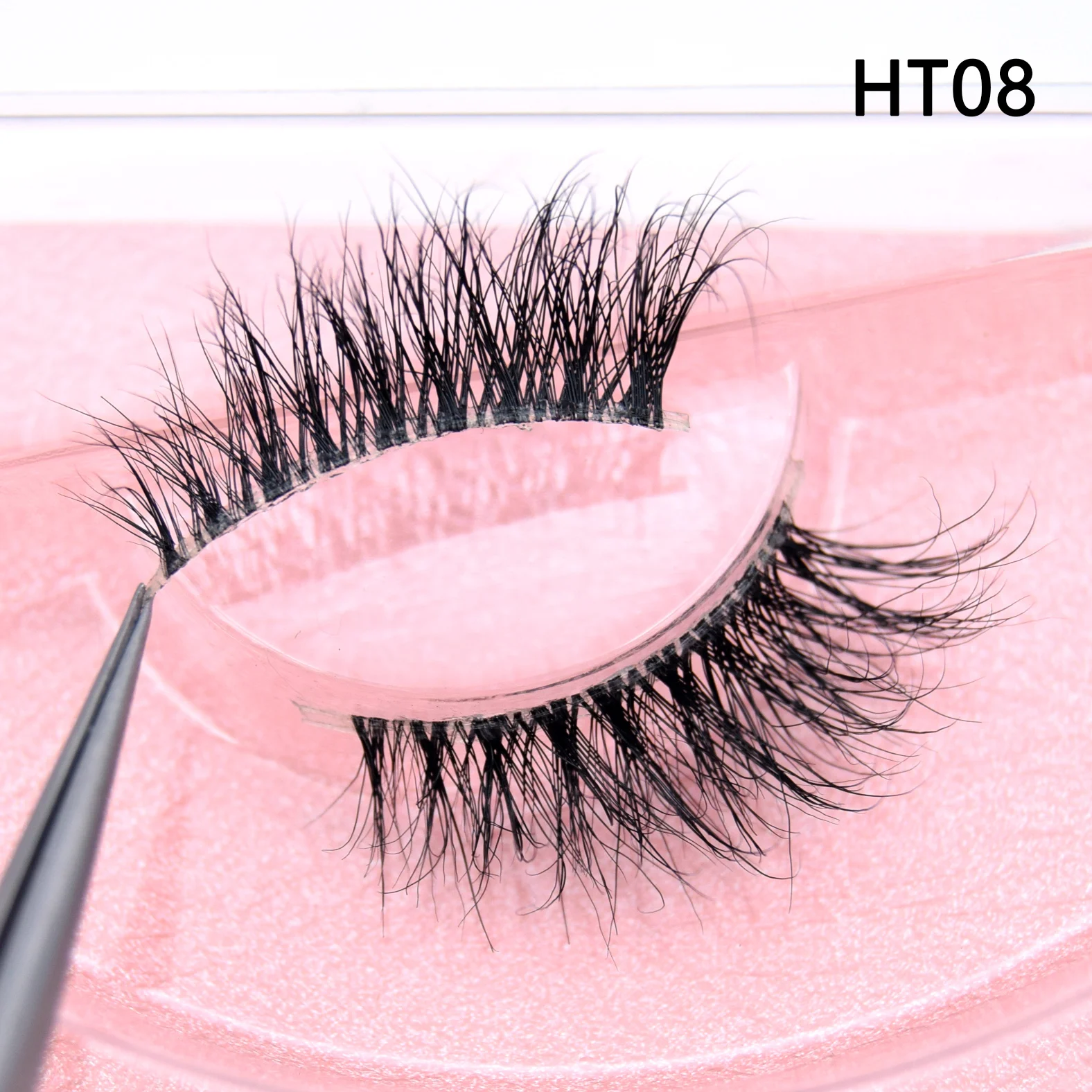 

Visofree Half Lashes HT08 Half Eye Lashes 3D Mink Half Lashes Natural Fluffy Invisible Band Eyelashes Makeup Cils Fake Eyelashes