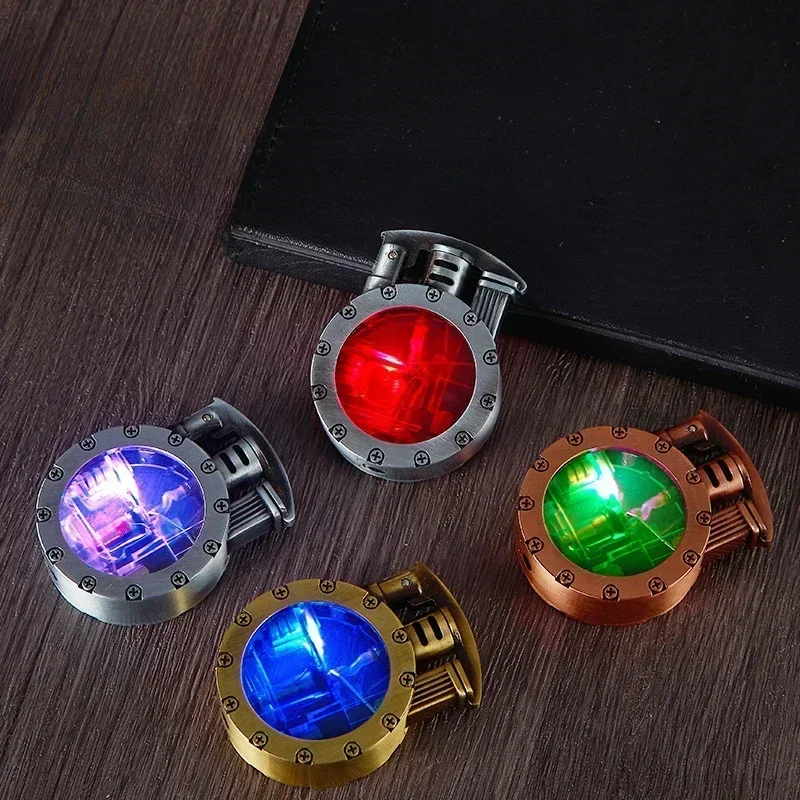 Новая креативная прозрачная воздушная камера газовая зажигалка в стиле ретро