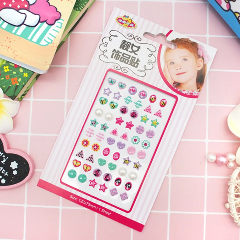 

4 Sheets Ear Stickers Wonderful Decorative Stickers Stickers for Kids Children Girls