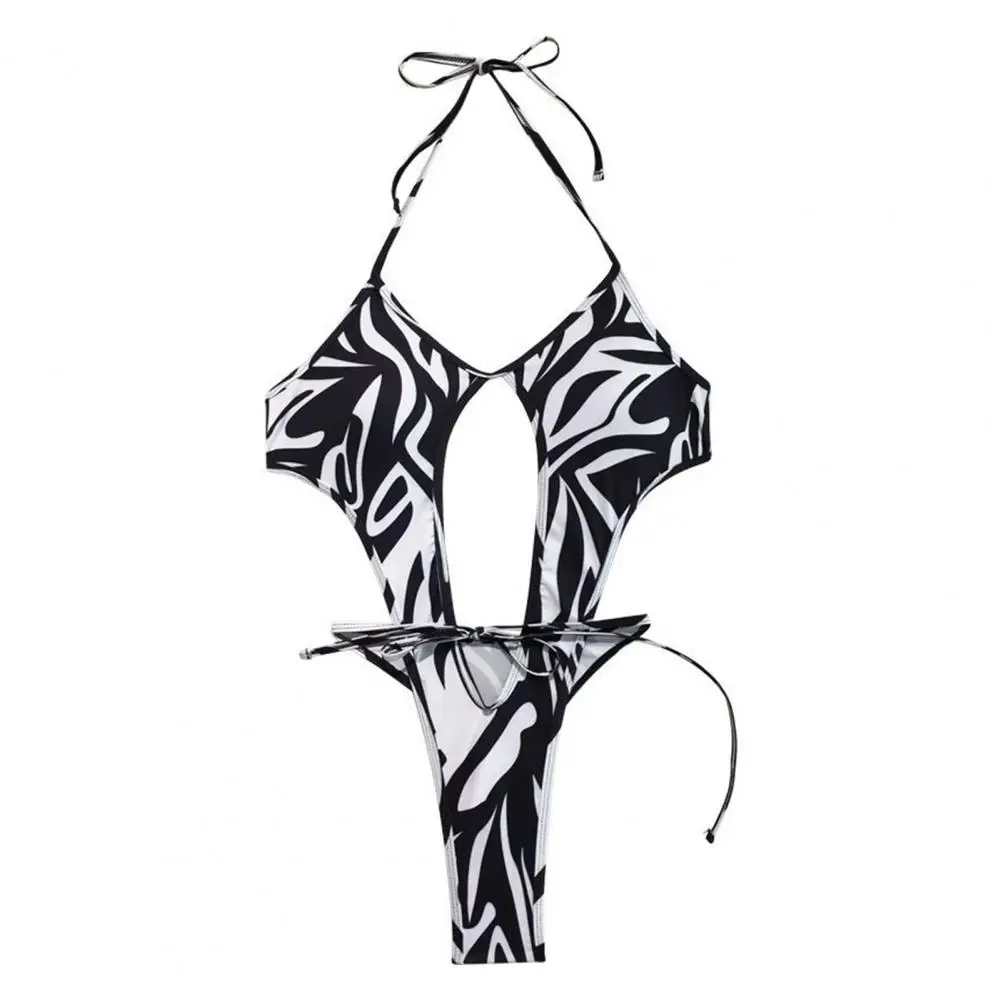 

2Pcs/Set Bodysuit Swimsuit Cardigan Cool Bodysuit Bikini Cover Up Halter Women Monokini Long Type Cardigan