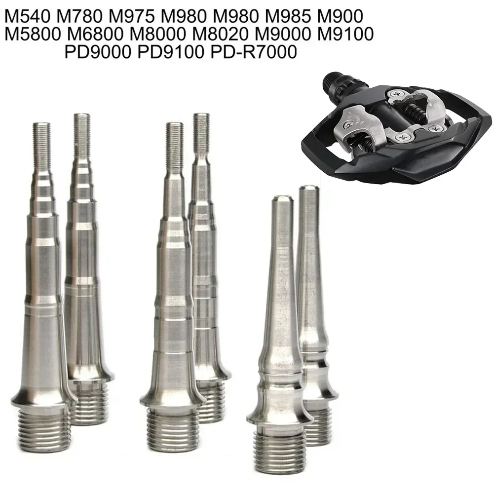 Сверхлегкая ось шпинделя педали Ti TC4 GR5 из сплава для Shimano XT540 XTR980 IPD9000 EPDM8000 6800 IPDM9000