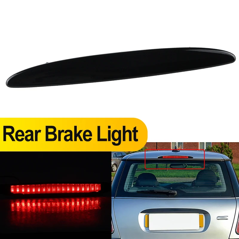 Фото 1 шт. для Mini Cooper R53 S Hatchback R50 2002-2006: Светодиодный задний стоп-сигнал, дополнительный 3-й стоп-сигнал, 12В №1