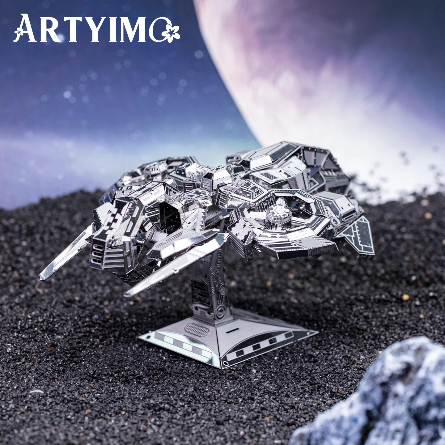 Фото ARTYIMO Thunder Hawk Silver 3D металлический пазл-конструктор, головоломка, украшение для стола, подарок на Рождество, Хэллоуин, день рождения №2