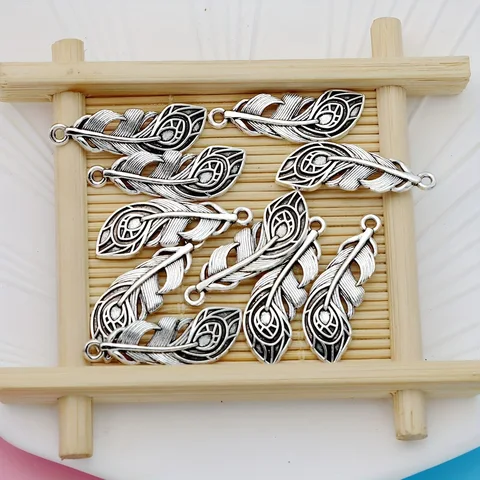 Тибетские серебряные подвески с перьями Феникса