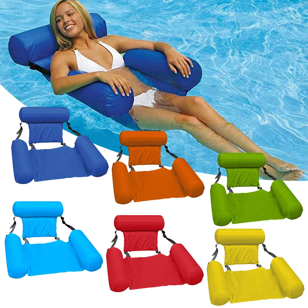 

ПВХ Летний надувной складной кольцевой ряд плавательный бассейн Водный гамак надувные матрасы кровать пляжный водный Спортивный Коврик дл...