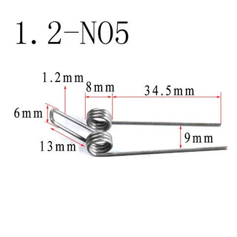 Finewe изготовленная на заказ удлинительная пружина 1,2 мм диаметр проволоки стальная двойная пружина для сельскохозяйственной техники