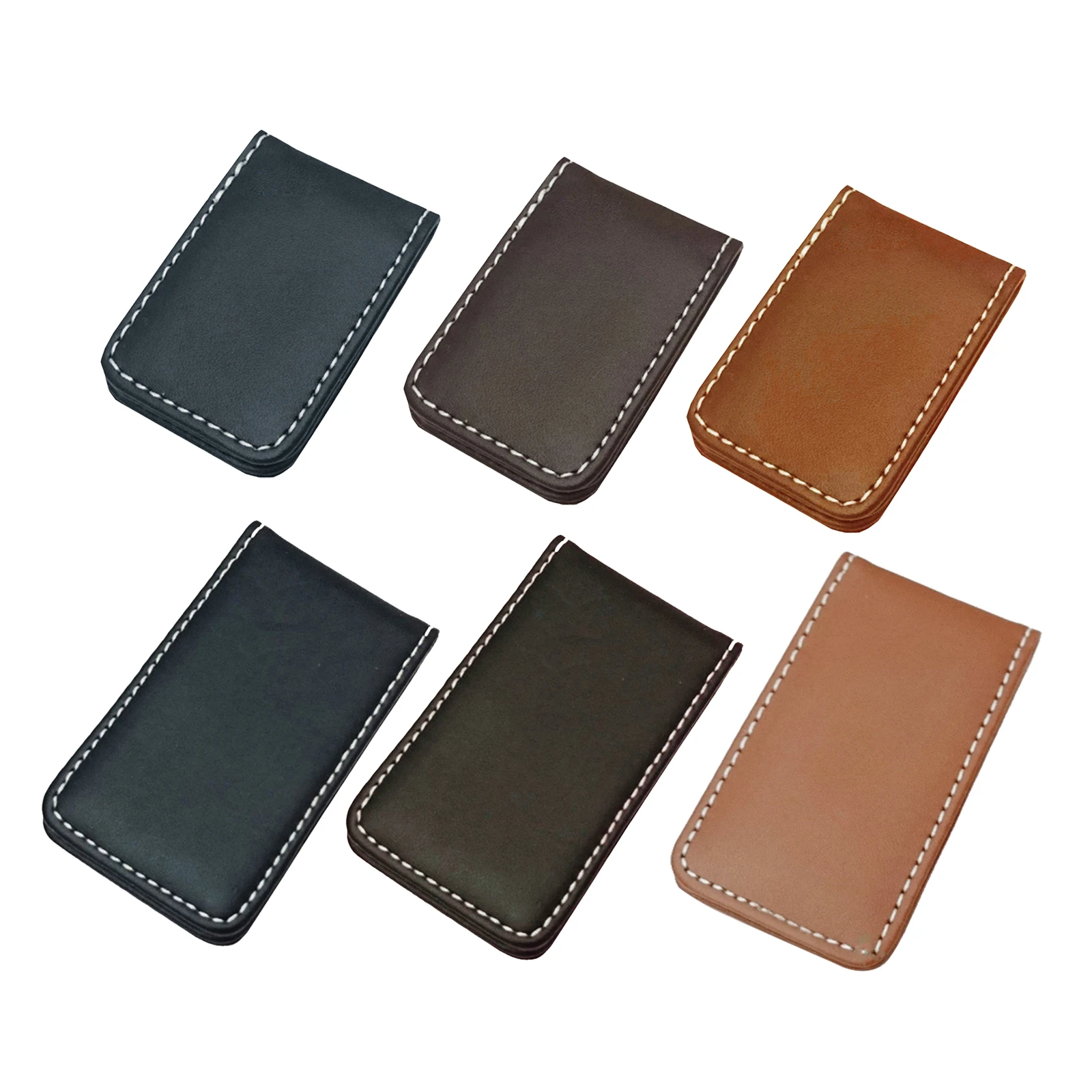 

Money Cards Wallet Minimalist Pocket Wallet Business Slim Leather Wallet Clip Holder Credit Magnetic