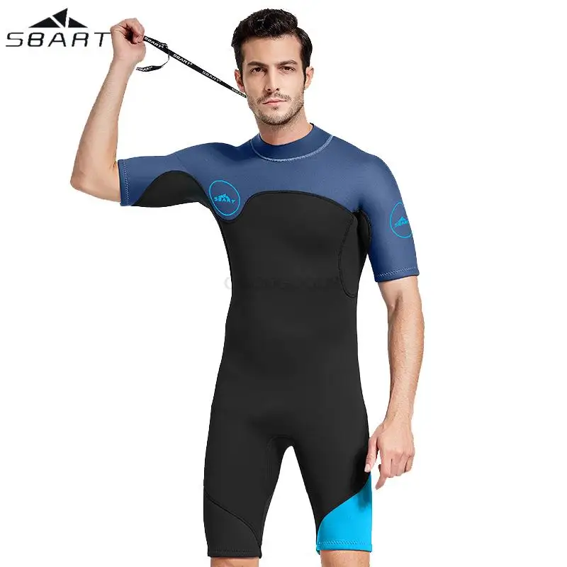 

SBART 2MM Neoprene Wetsuit Men One-Piece Suits Keep Warm Surf Scuba Diving Suit Fishing Spearfishing Kitesurf Women WetSuit