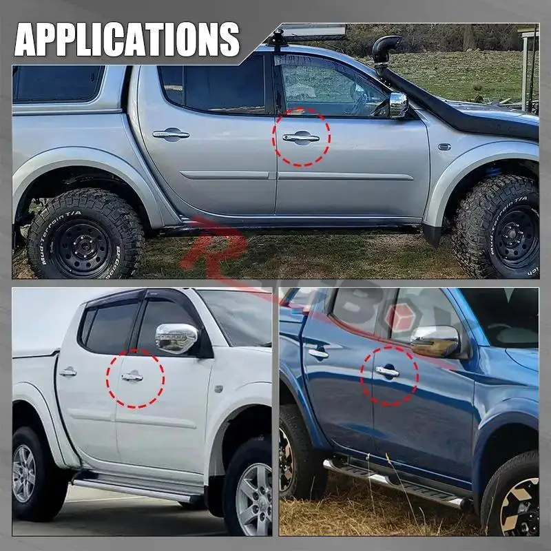 Хромированная внешняя дверная ручка 5716A0321 передней двери автомобиля для Mitsubishi L200