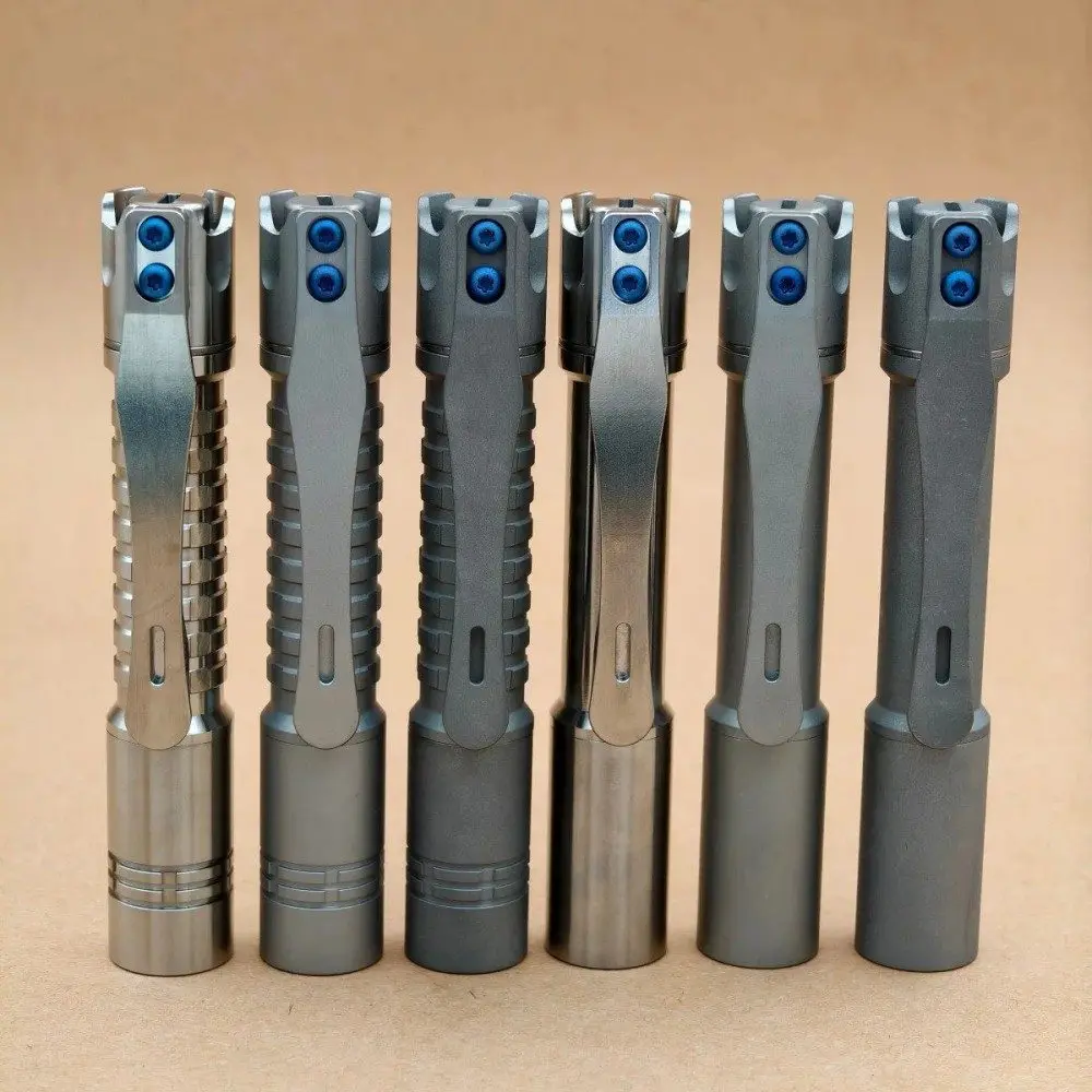 Фото Фонарь ReyLight MK3 Pineapple Mini Ti, EDC-фонарик ​ Светодиодные фонари Nichia 519a R9080 с перезаряжаемой батареей 10440 №3