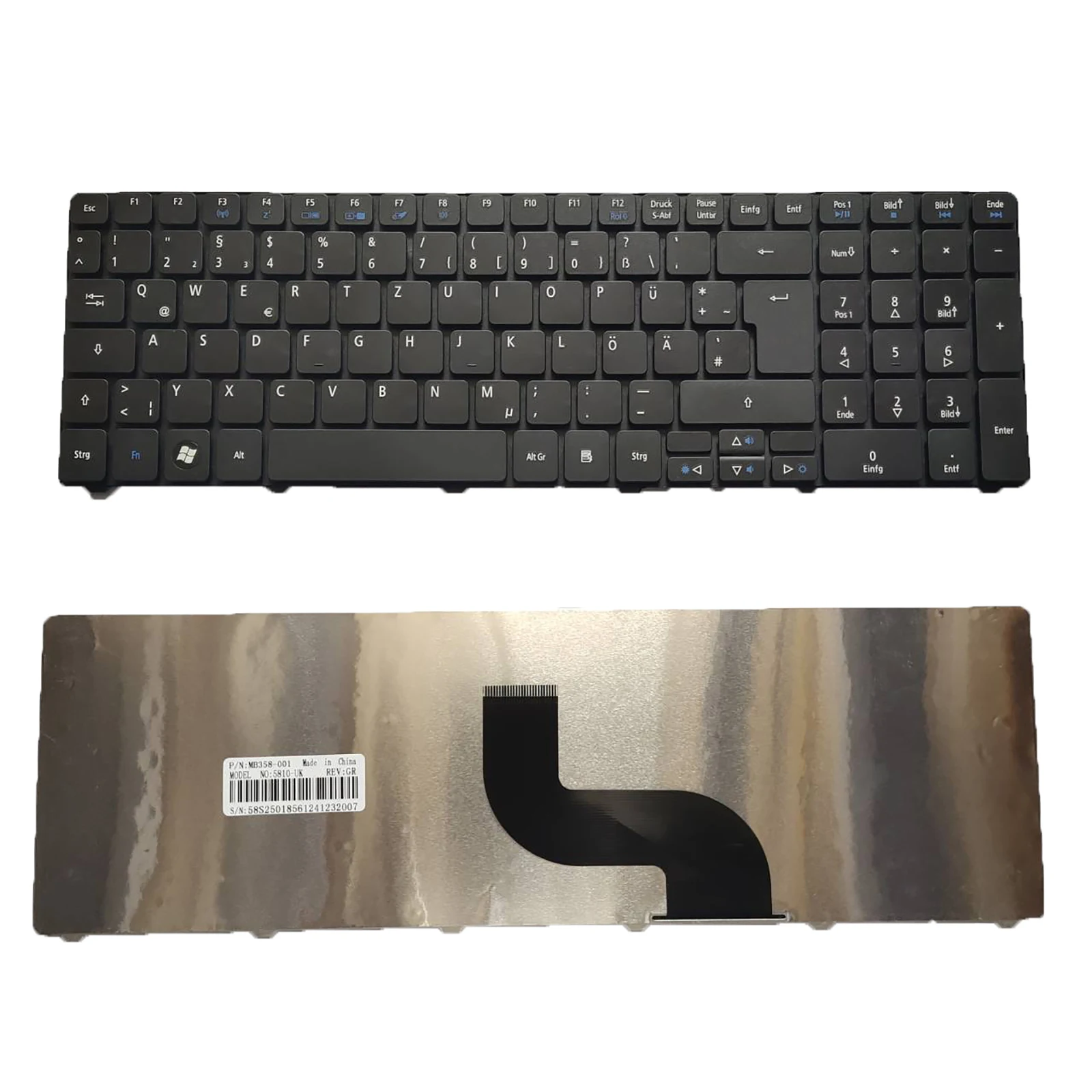 

For Acer Aspire 5736 5736G 5736Z 5738 5740 5741 5742 5810T 5820 Keyboard GR German