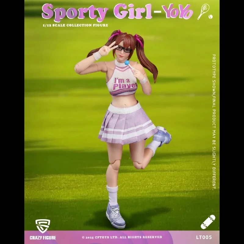 Фото 【В НАЛИЧИИ】Оригинальная коробка Sports Girl Yoyo 1/12, экшн-фигурка, игрушка, подарочная коллекция, веер, хобби №4