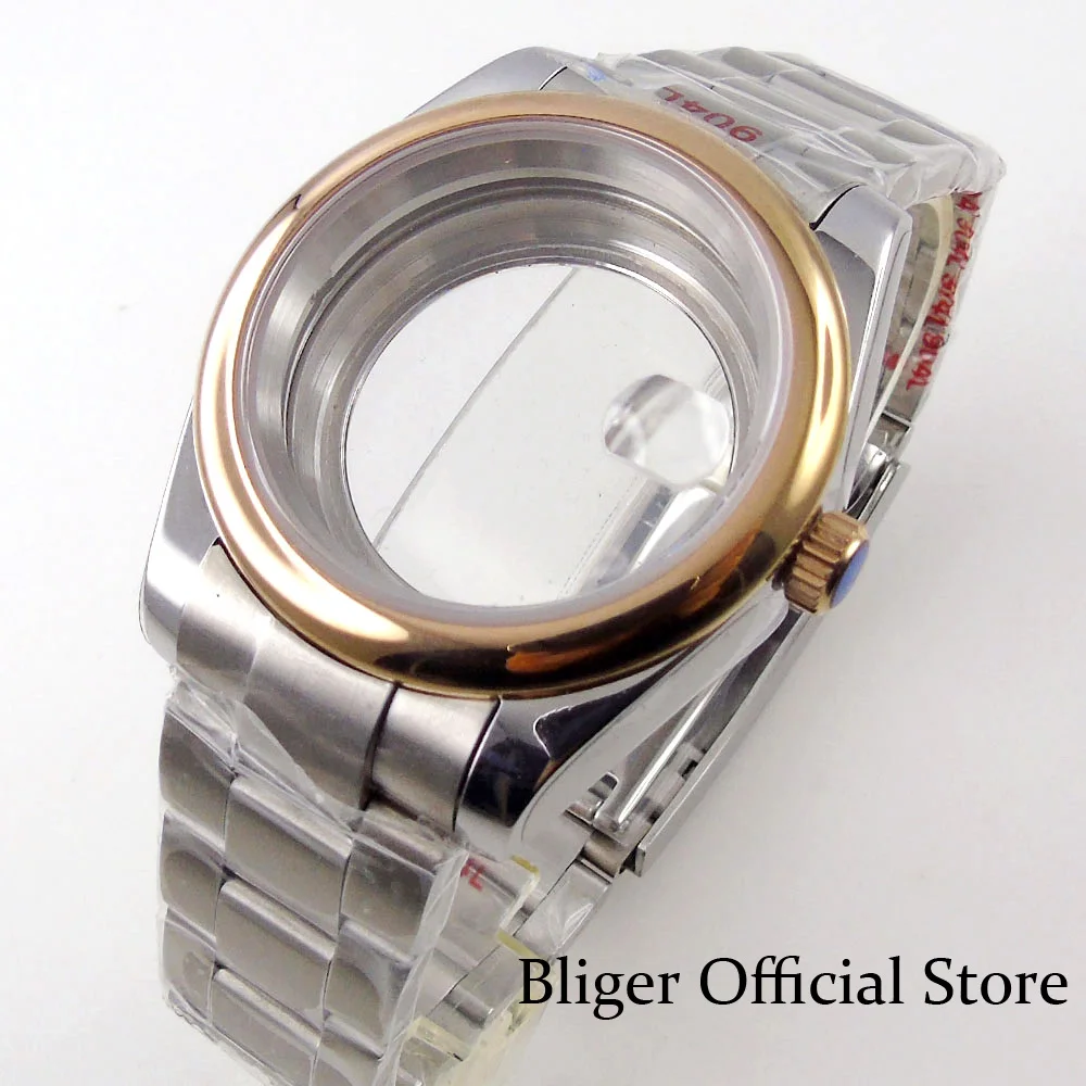 

NEW 36mm 39mm Watch Case fit NH35A NH36A MIYOTA 8215 ETA 2836 2824 PT5000 Rose Gold Silver Oyster Strap Sapphire Glass