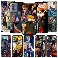 naruto akatsuki anime phone case for samsung galaxy a50 a70 a10 a20 a30 a40 a20s a20e a02s a12 a22 a72 a52 a32 5g cover shell