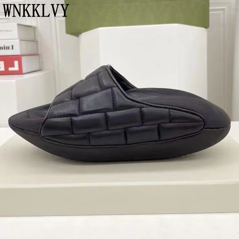 

Сандалии женские с круглым носком, натуральная кожа, плоская толстая подошва, летняя пляжная обувь для отдыха, 2022