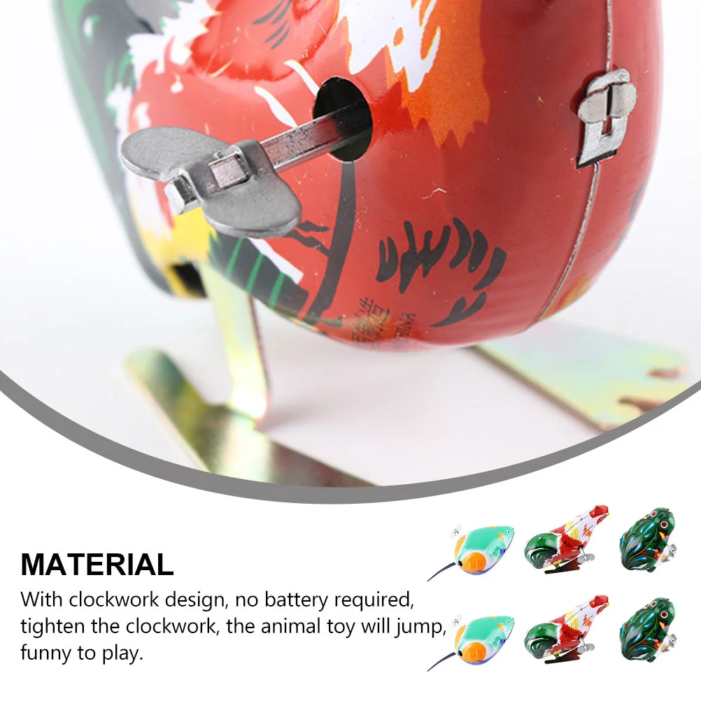 6 шт. заводная игрушка с животными заводные игрушки забавные дети винтажные