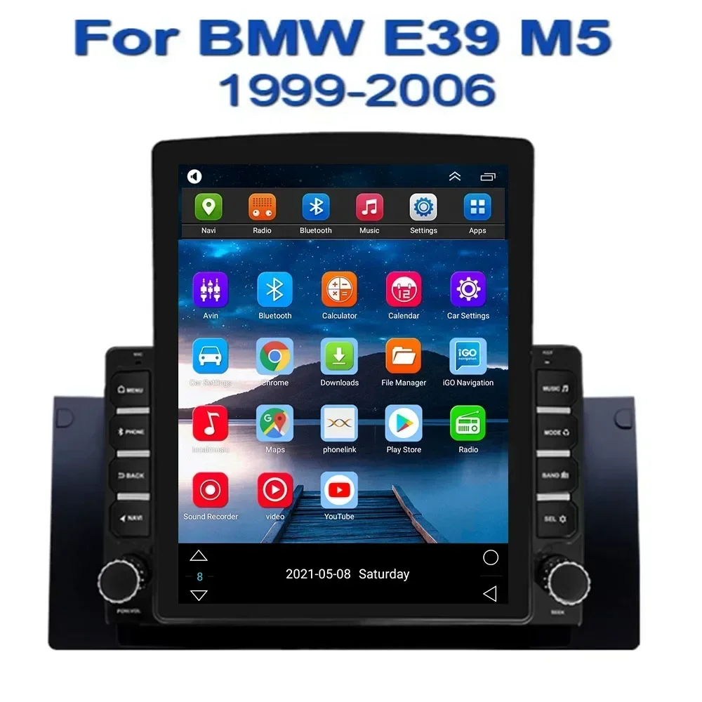Android 13 для BMW 5 E39 E53 X5 1995-2001 2002 2003-2006 Тип Tesla Мультимедийный стерео Автомобильный