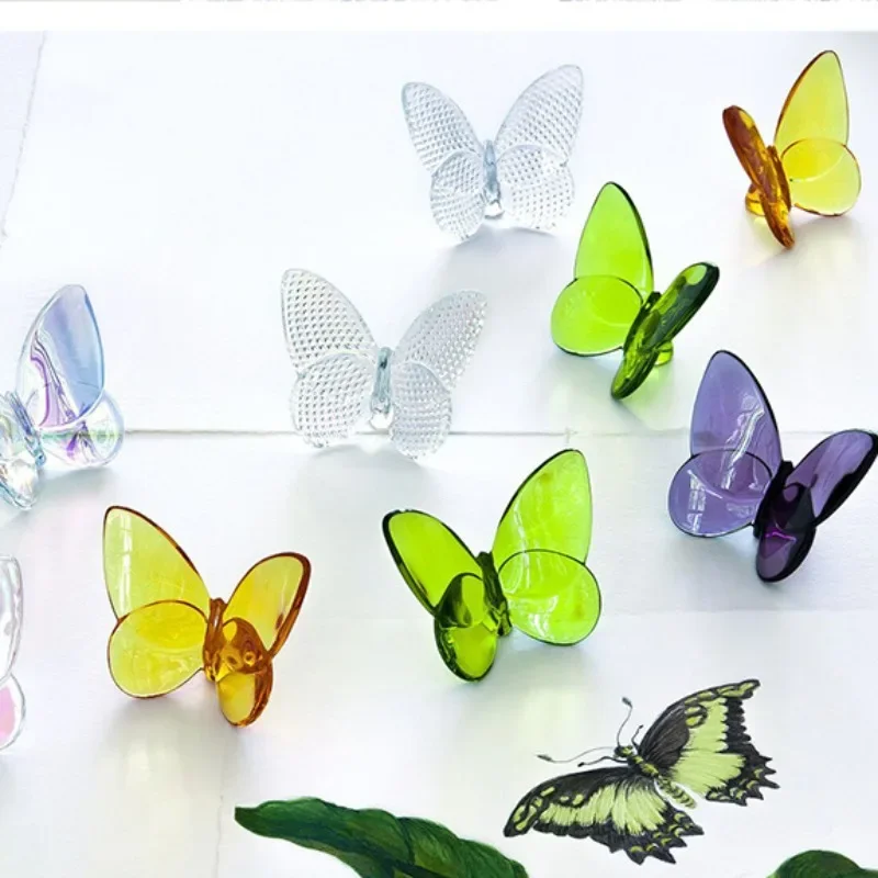 Статуэтки мини-бабочки роскошные поделки украшения для гостиной дома книжной