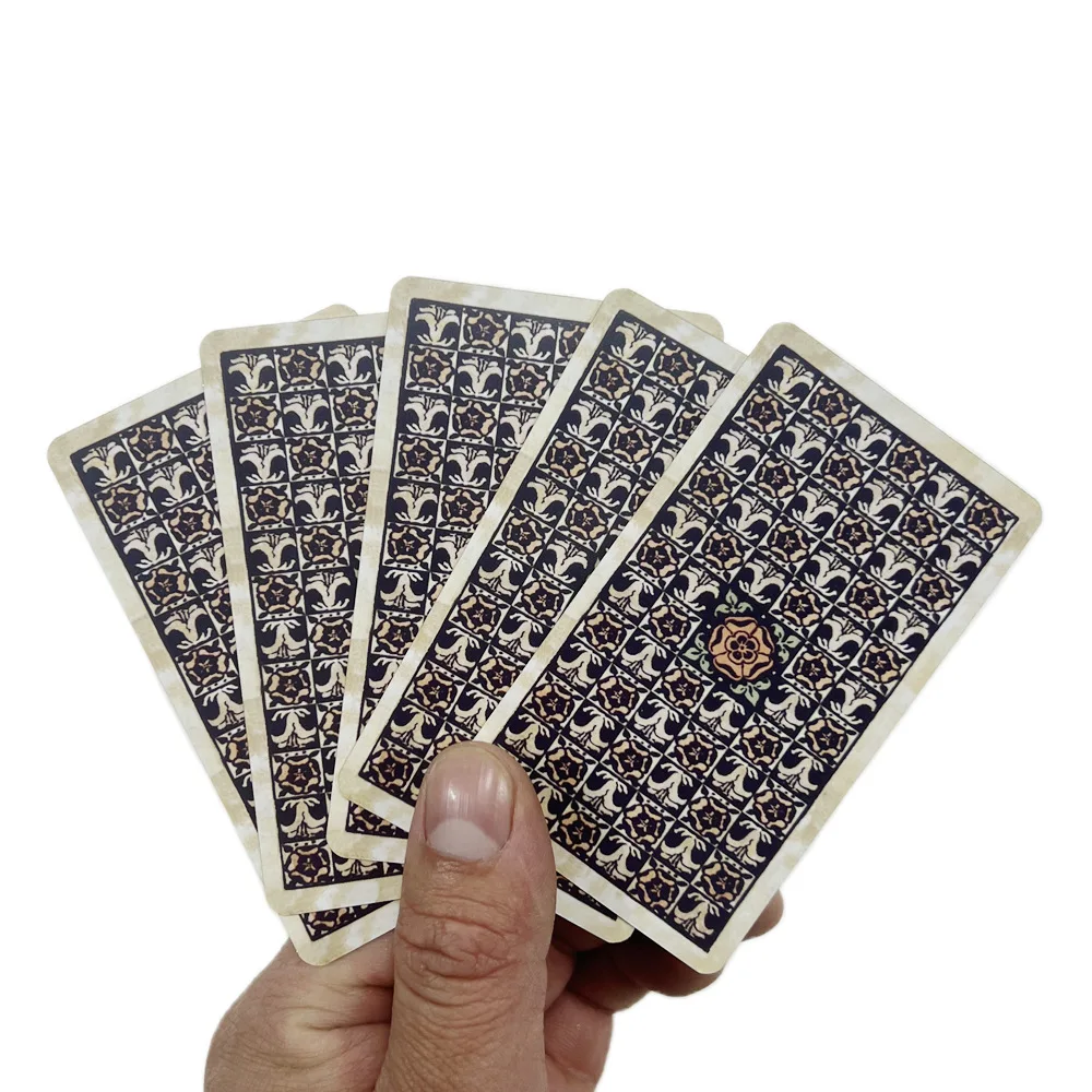 Винтажные карты tarot в металлической жестяной коробке 10 см * 6 настольные игры с