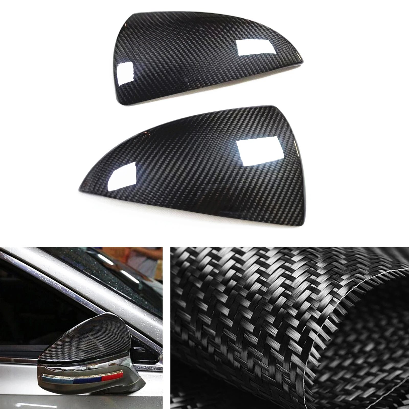 

Mirror Cover For Lexus ES IS LS LC UX RC 2017-2022 Carbon Fiber Car Exterior Rear View Cap Rearview Reverse Shell Case Add On