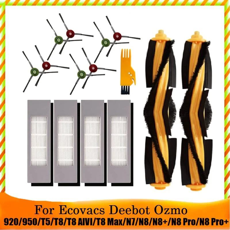 

Запчасти для робота-пылесоса Ecovacs Deebot OZMO 920 950 T5 T8 T9, 15 шт.