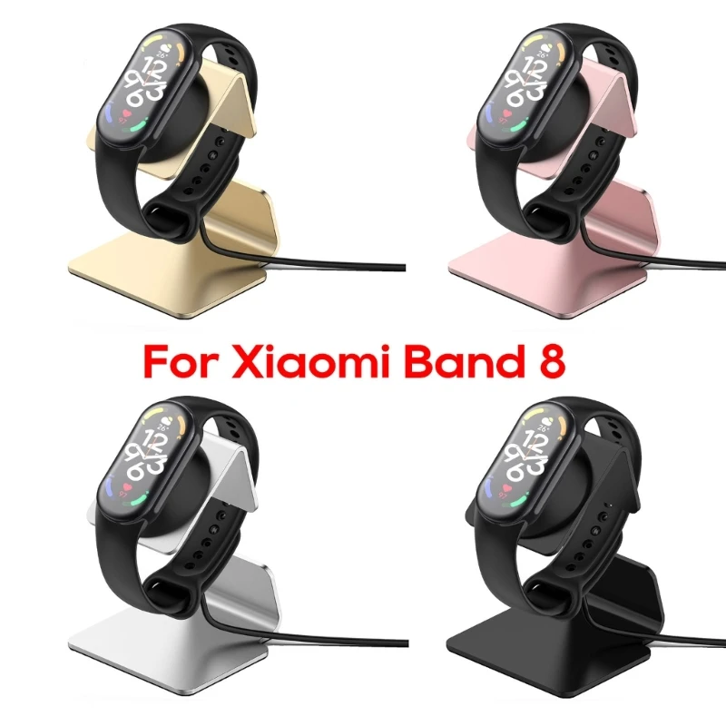 

Aluminum Charger Power Adapter for Xiaomi Mi Band 8 Smartwatch USB-Charging Cradle-Dock Station Bracket
