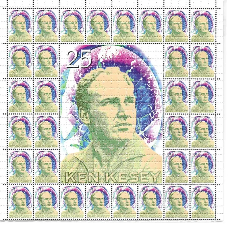 

Kesey Stamps Psychedelic LSD/Acid Free Blotter Art Home Decoration Painting Wall Picture Figure Decor Canvas Printing Livingroom