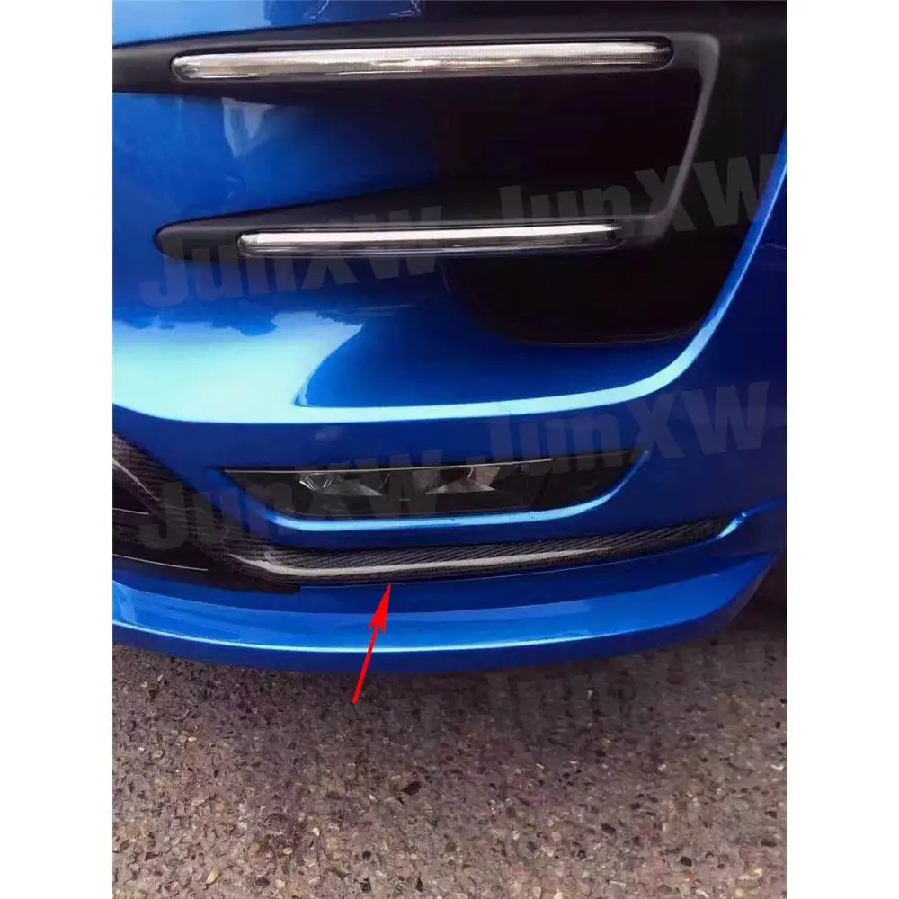 Передний бампер из углеродного волокна молдинг воздушного ножа накладка на