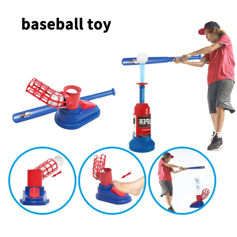 

Children Outdoor Baseball Excercise Toys Ball Lancher Machine Set Kid's Ejection Sports Fitness Tools for Any Baseball Fans
