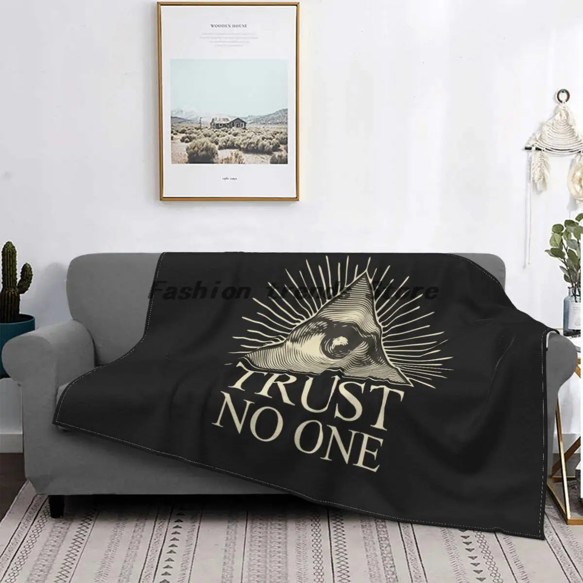 

Providence Eye Trust Noone Blanket Amulet Mystery Tarot Wool Throw Blankets Bedding Couch Personalised Lightweight Bedspreads 09