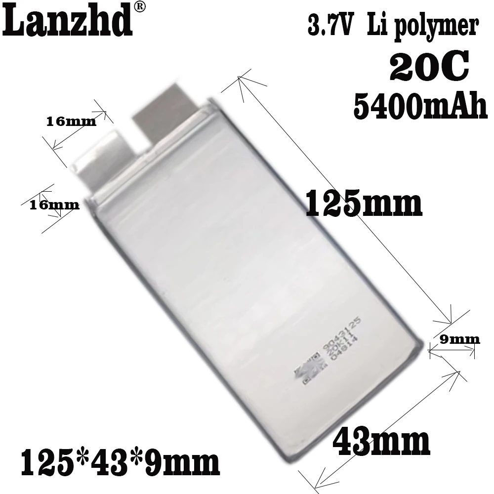 Аккумуляторная батарея 3 7 в макс. 4 2 5400 мАч 20C 40C