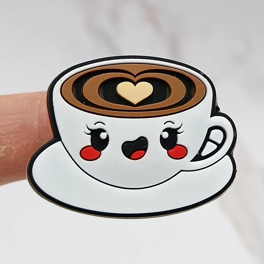 Dropshipping 1Pcs PVC Shoe Buckle Accessories Funny DIY Cute Food Shoes Decoration Jibz For Croc Charms Kids X-mas Gift