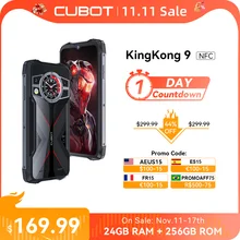 Cubot KingKong 9, Helio G99, 120Hz 6.583-Inch Screen, Rugged Smartphone, 24GB RAM(12+12GB Extended), 256GB ROM, 100MP Camera,NFC