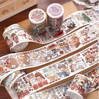 xinmo pill sweet special oil and paper tape cute cartoon character hand account tape hand account sticker material decoration