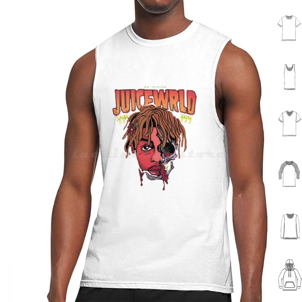

Жилет без рукавов Juicewrld с графическим принтом