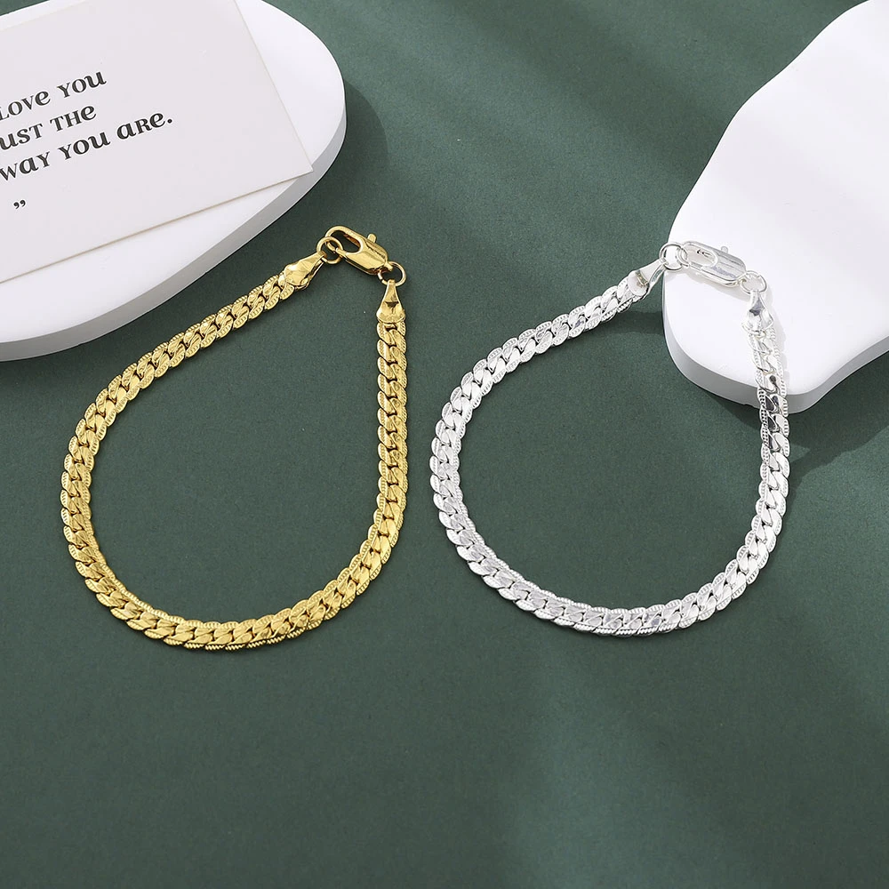 

Simple Exquisite Men's Embossed Chain Fashion New Gothic European and American Metal Twist Chain Hot Selling Jewelry