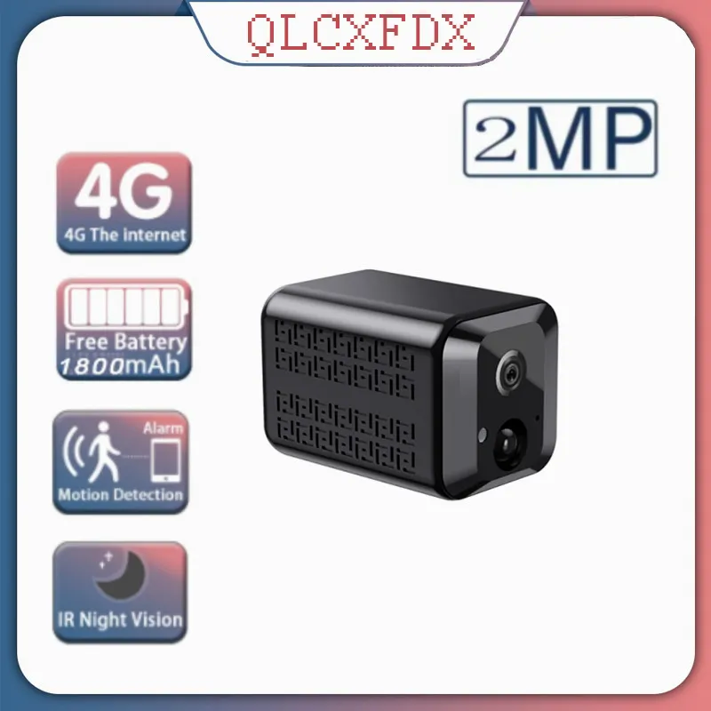 

4K 4G SIM Card Battery Mini Surveillance Camera With 3000mAh Battery Powered Camera IR Night Vision Security CCTV Small Camera