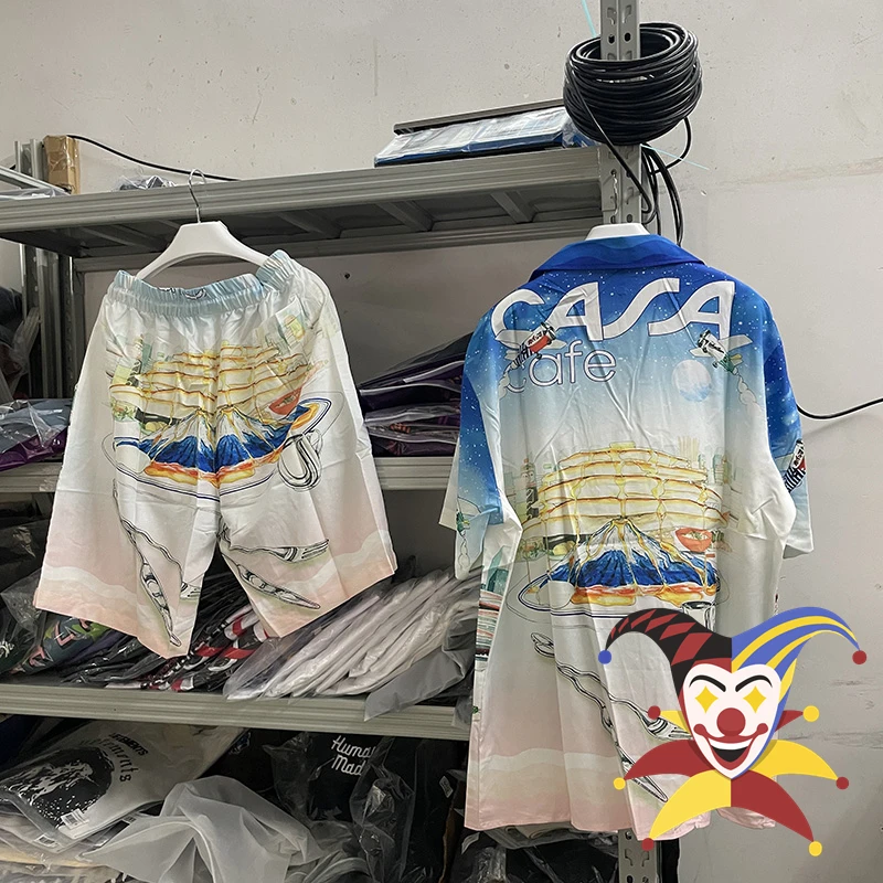 

New Casablanca Shirt Men Women Best Quality Fashion Hawaiian Shirts Tee
