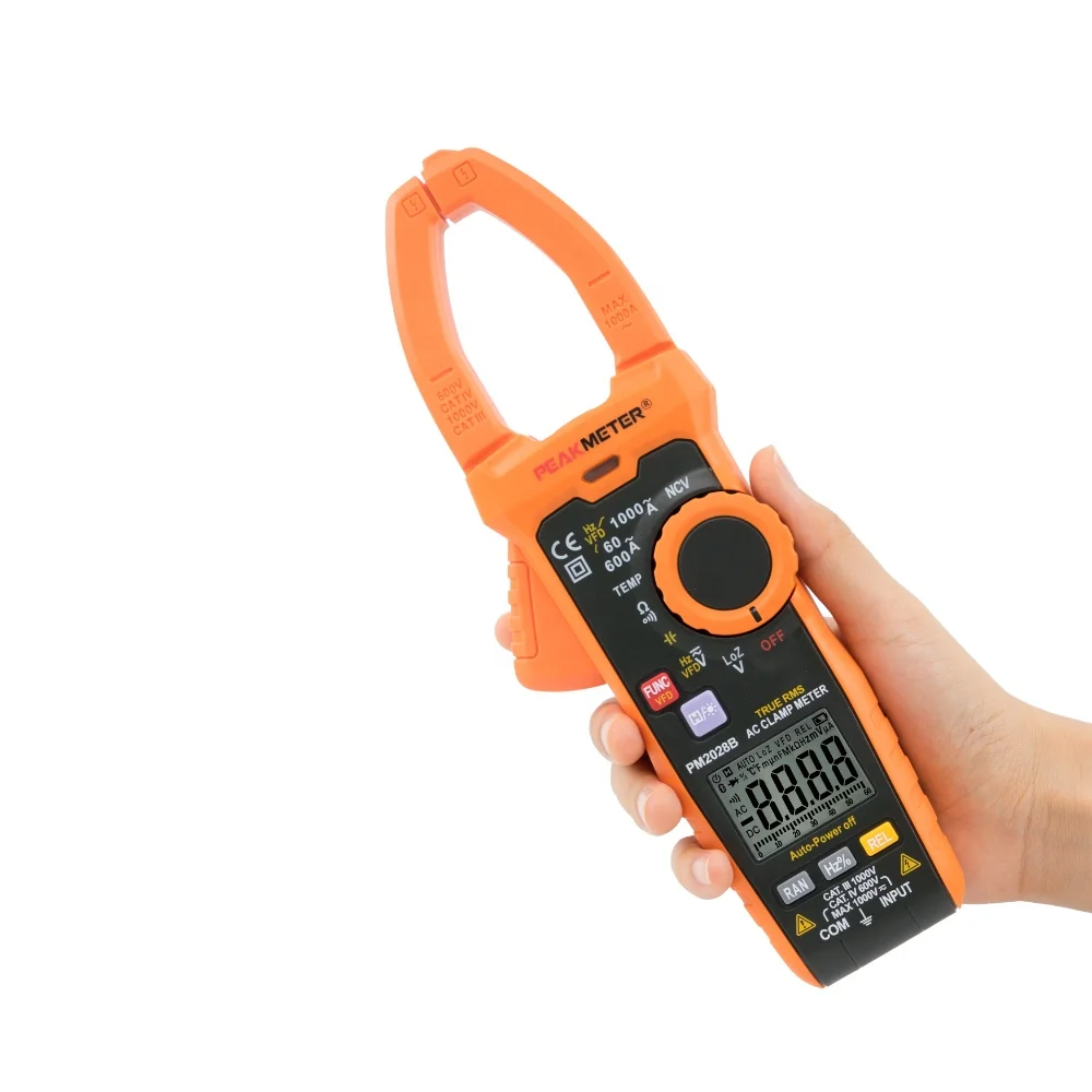 

hotsale PM2028B digital AC clamp meter with analog bar graph,NCV and true RMS