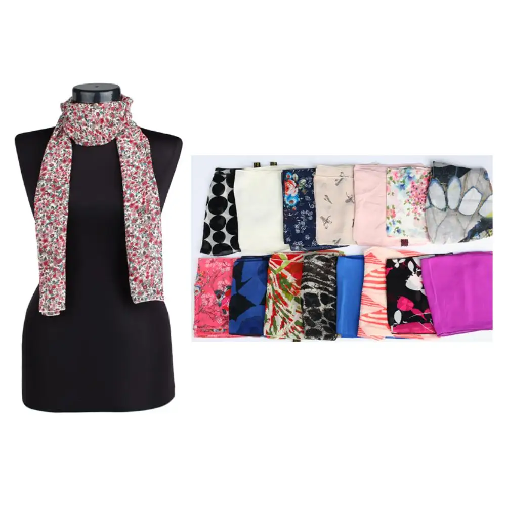 

Mixed Chiffon Scarf 50*50