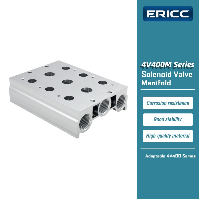 Коллектор 4V400M для электромагнитных клапанов серии 4V400 4V410-15 4V420-15 4V430-15 Базовый