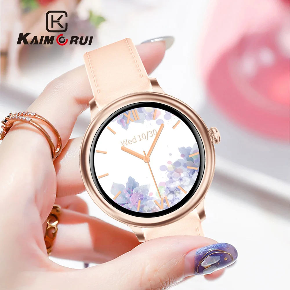 Kaimorui Модные женские Смарт-часы IP68 Водонепроницаемый фитнес-браслет кровяное