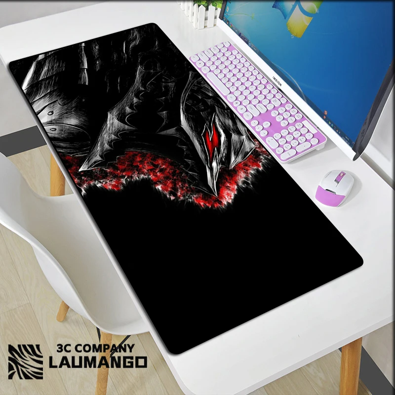 

Berserk Mouse Pad Xxl Large Gaming Gamer Keyboard Accessories Mousepad Anime Mats Desk Mat Extended Mouse Carpet Pc Cabinet Mice