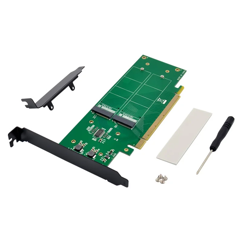 

PCI-E X16 4-канальная M.2 NVMe SSD расширения Райзер карта M.2 M SSD разделенная карта PCIE X16 M.2 NVMe SSD адаптер